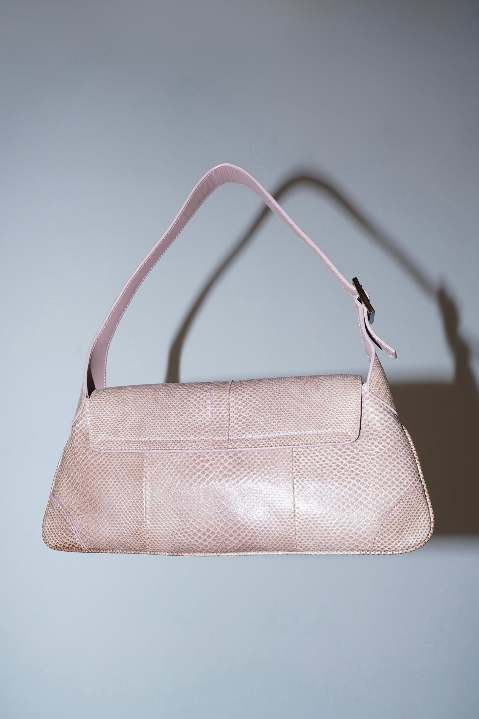 Gucci + Tom Ford Exotic Pink Snakeskin Mini Jackie Bag