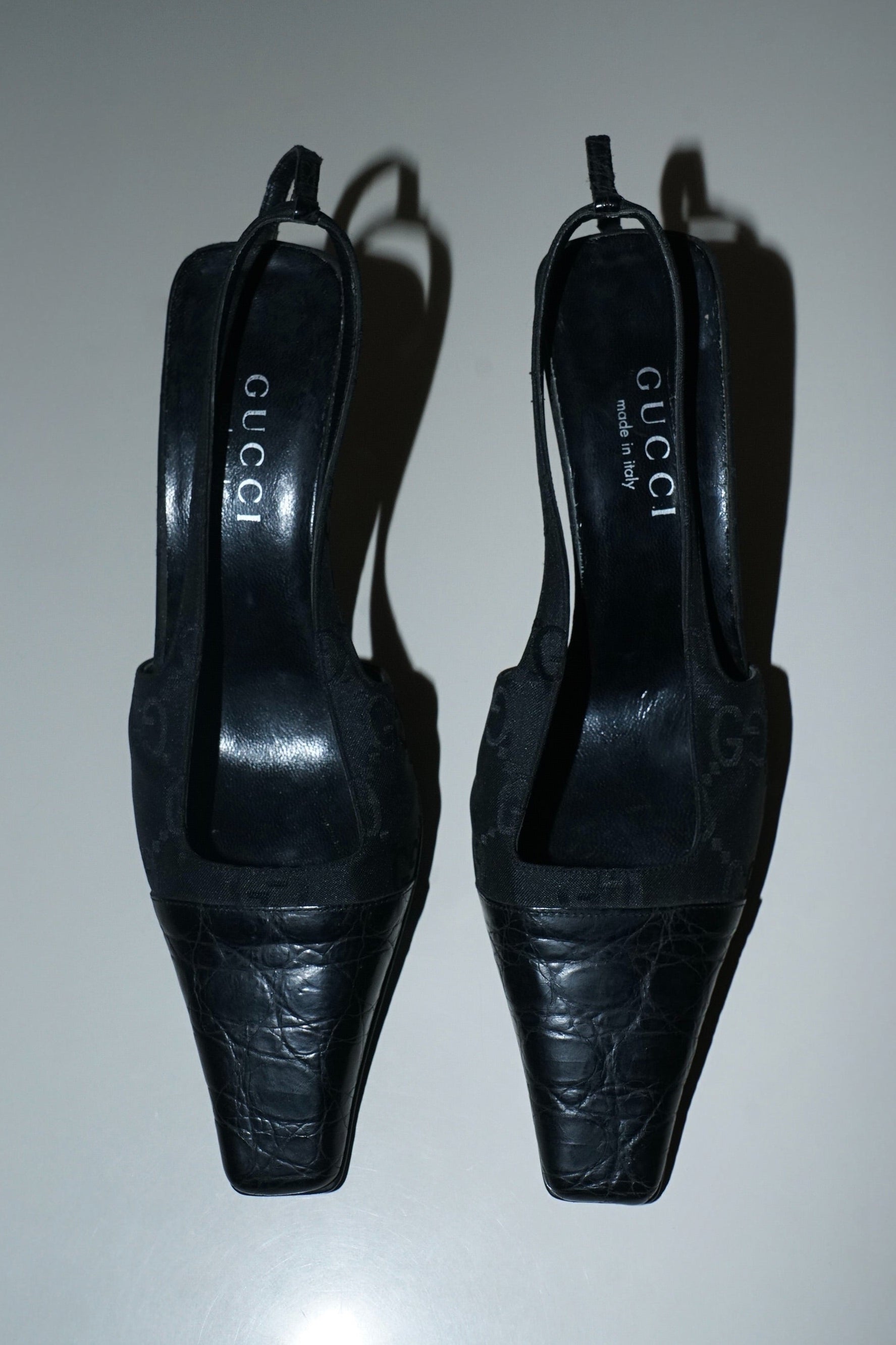 Gucci + Tom Ford SS1998 Slingback G Crystal Heels (35.5)