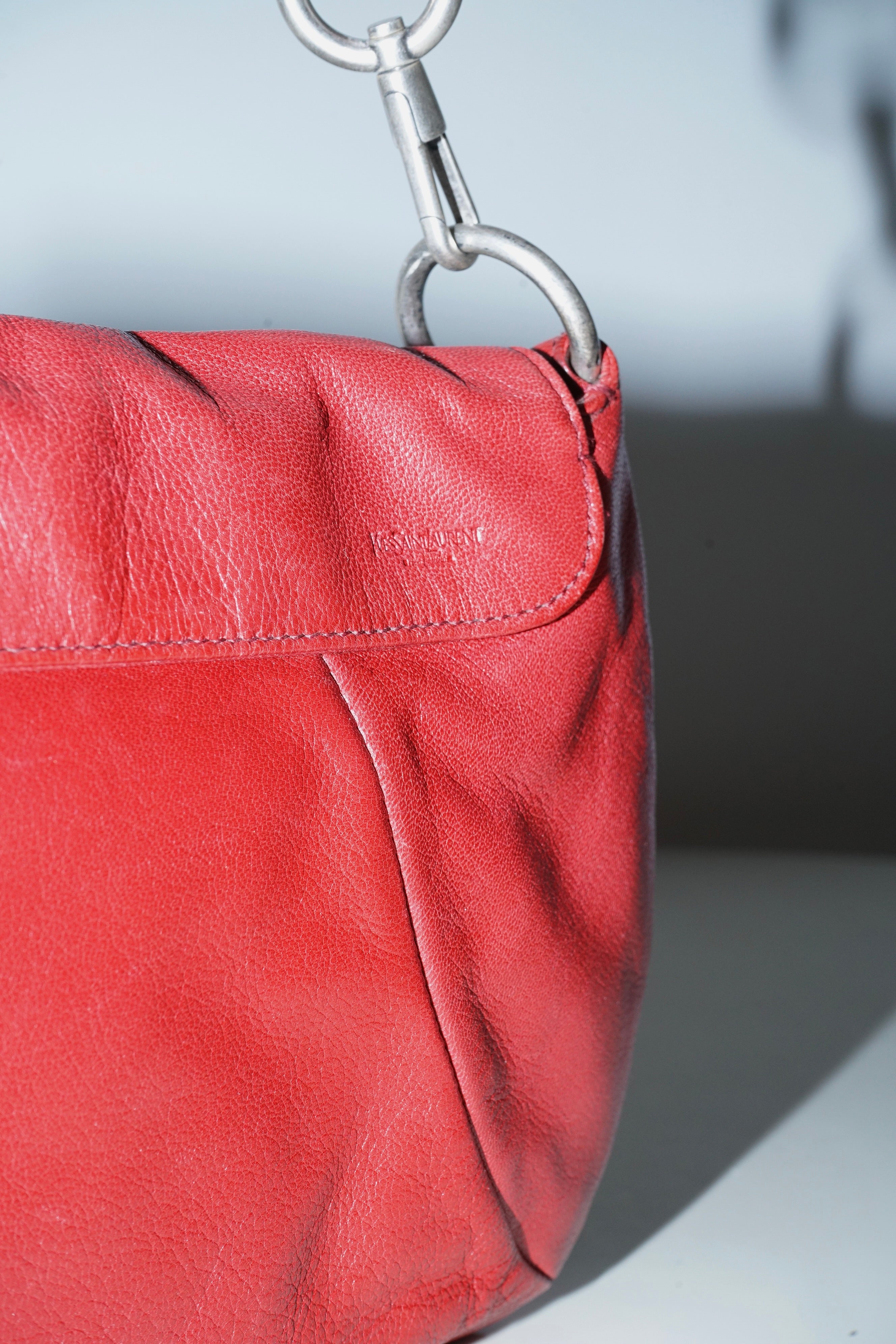 Yves Saint Laurent + Tom Ford SS2003 Nadja Red Leather Bag