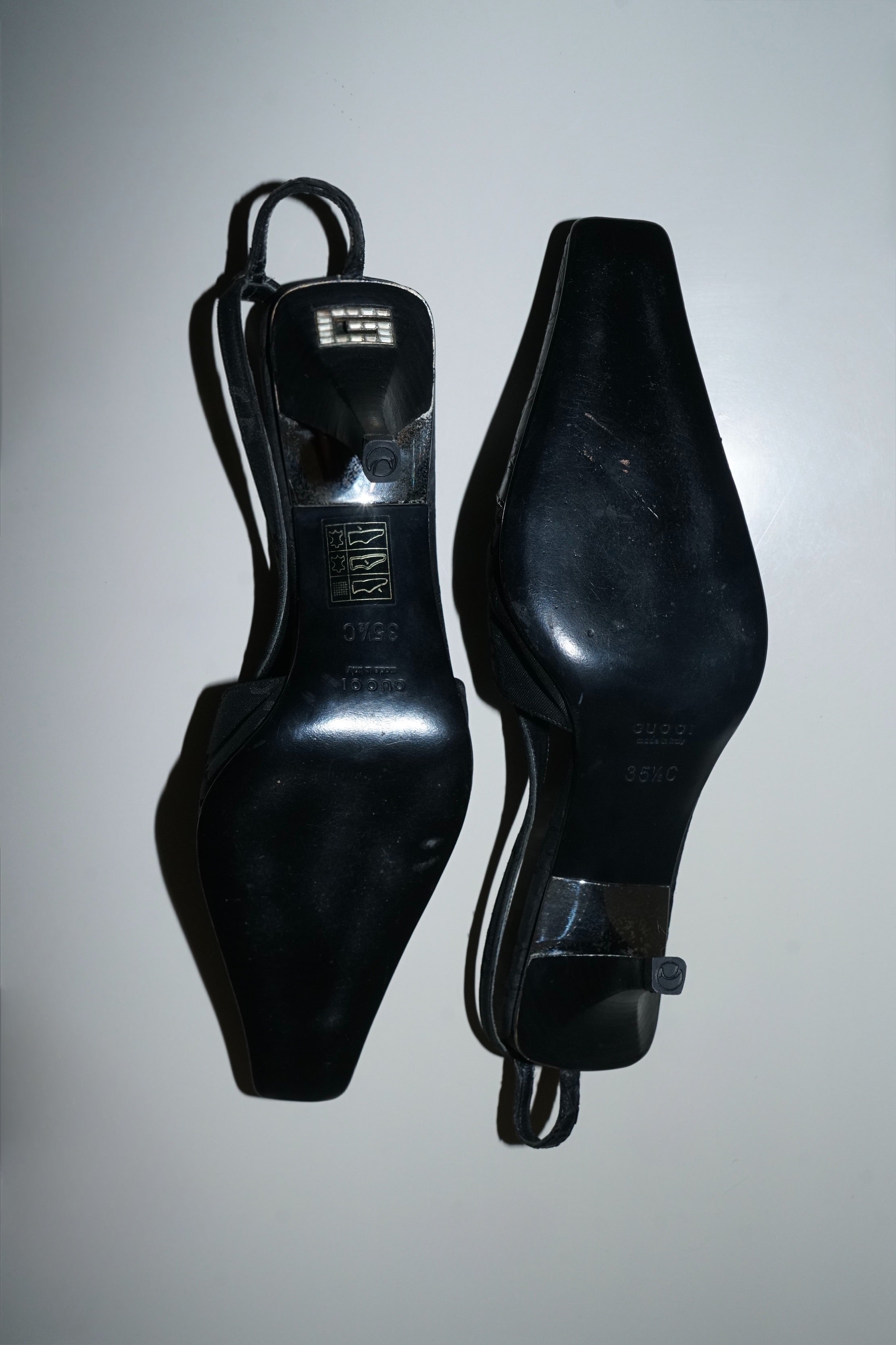 Gucci + Tom Ford SS1998 Slingback G Crystal Heels (35.5)