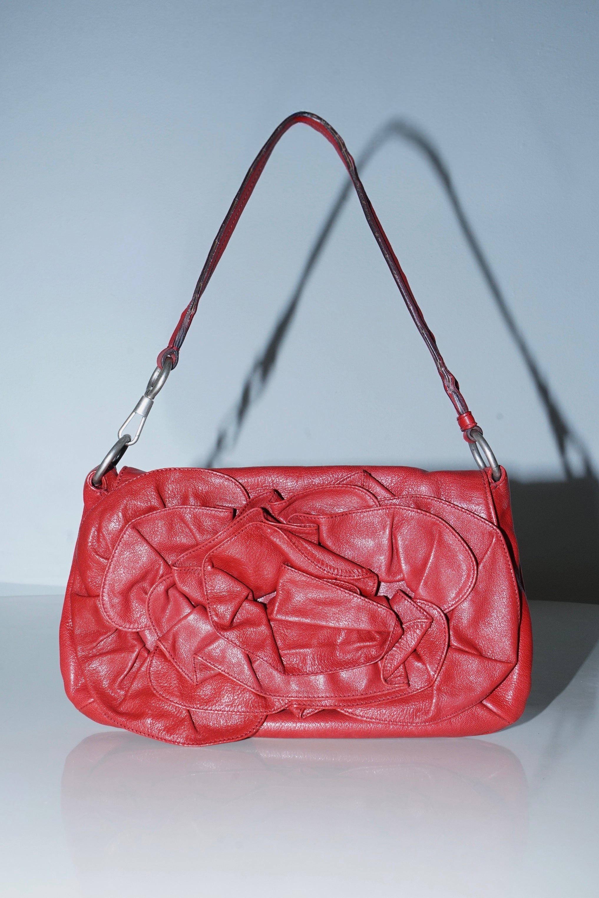 Yves Saint Laurent + Tom Ford SS2003 Nadja Red Leather Bag