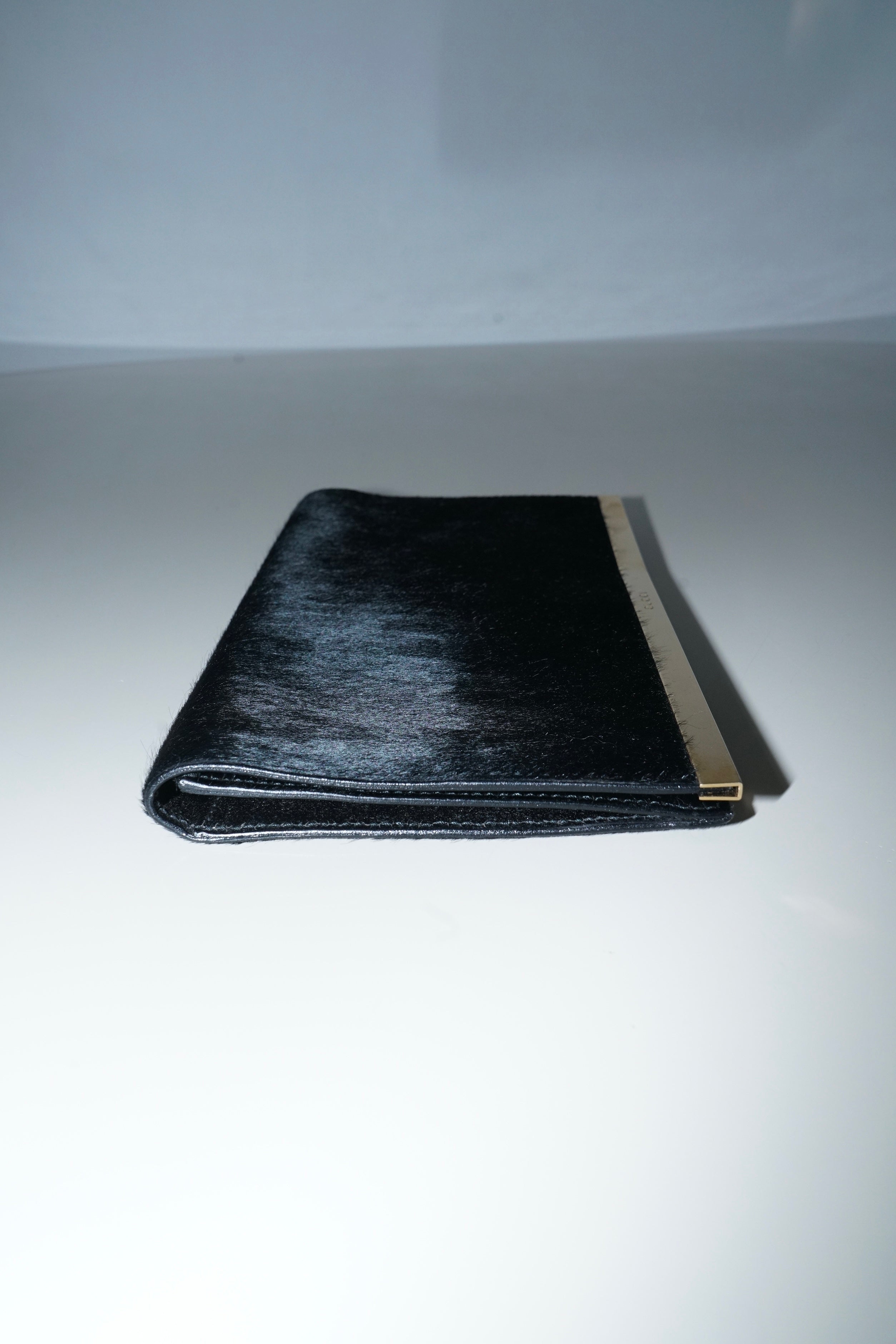 Gucci + Tom Ford FW1996 Black Pony Hair Clutch