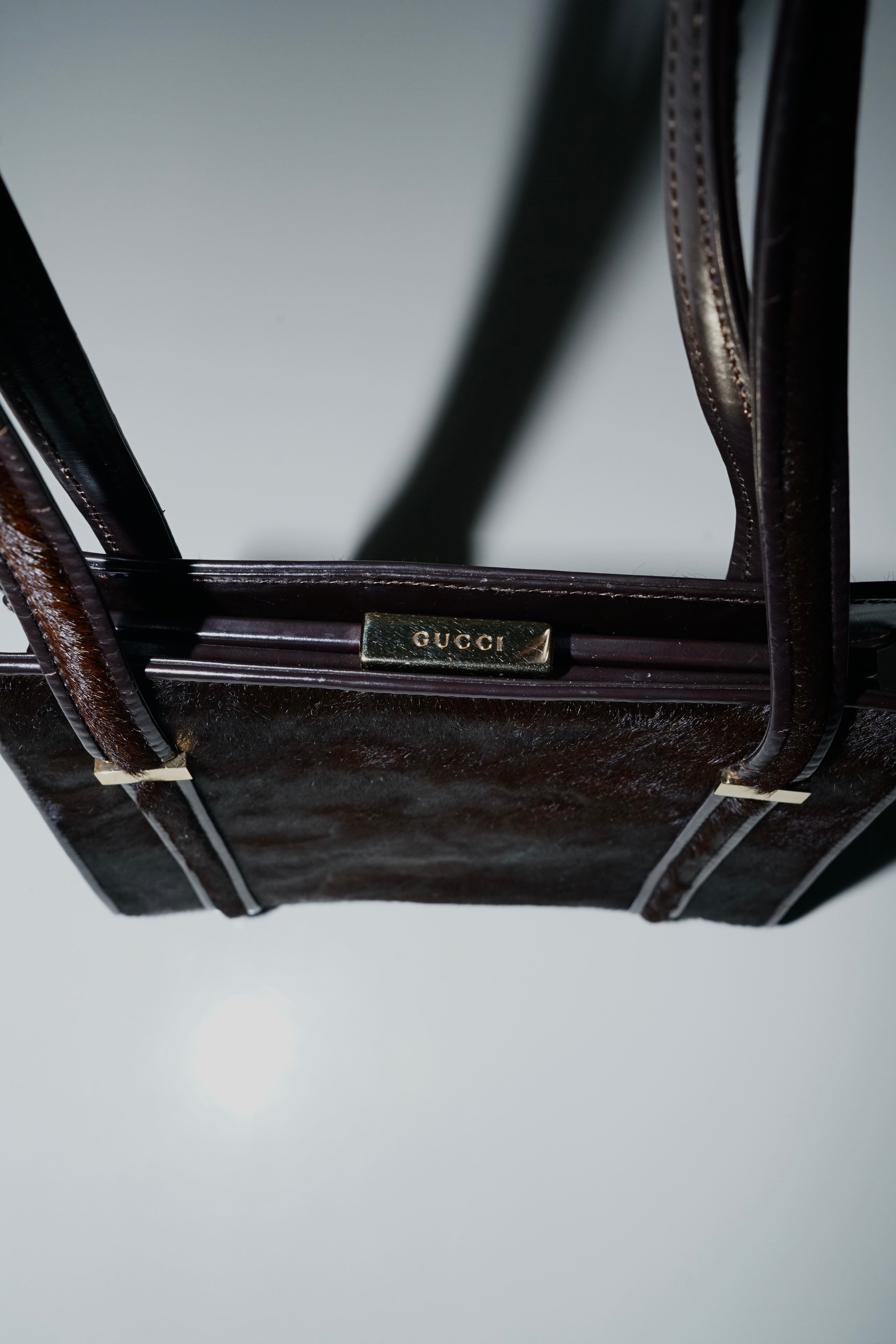 Gucci + Tom Ford FW1996 Brown Pony Hair Bag