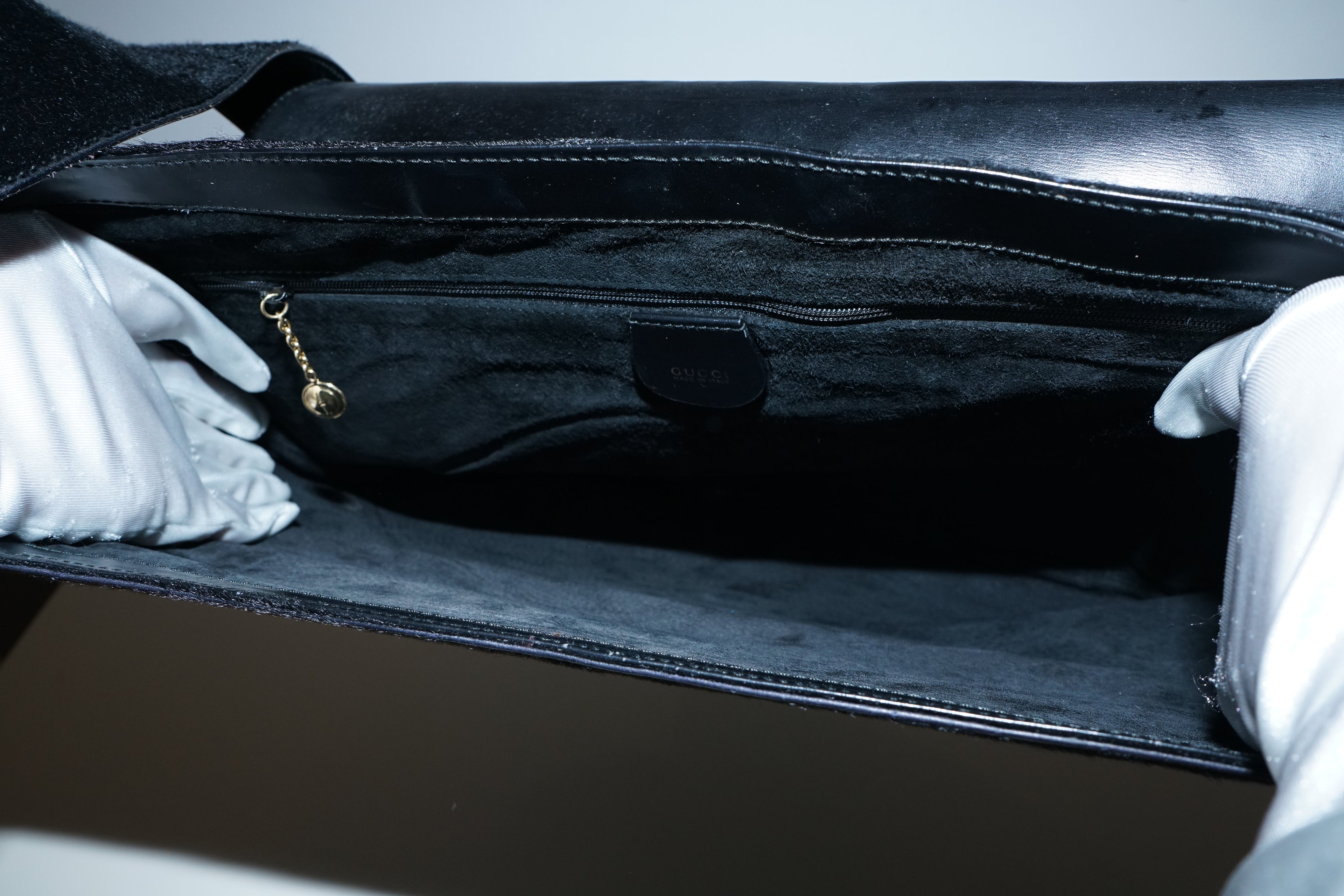 Gucci + Tom Ford FW1996 Black Ponyhair Giant Horsebit Bag