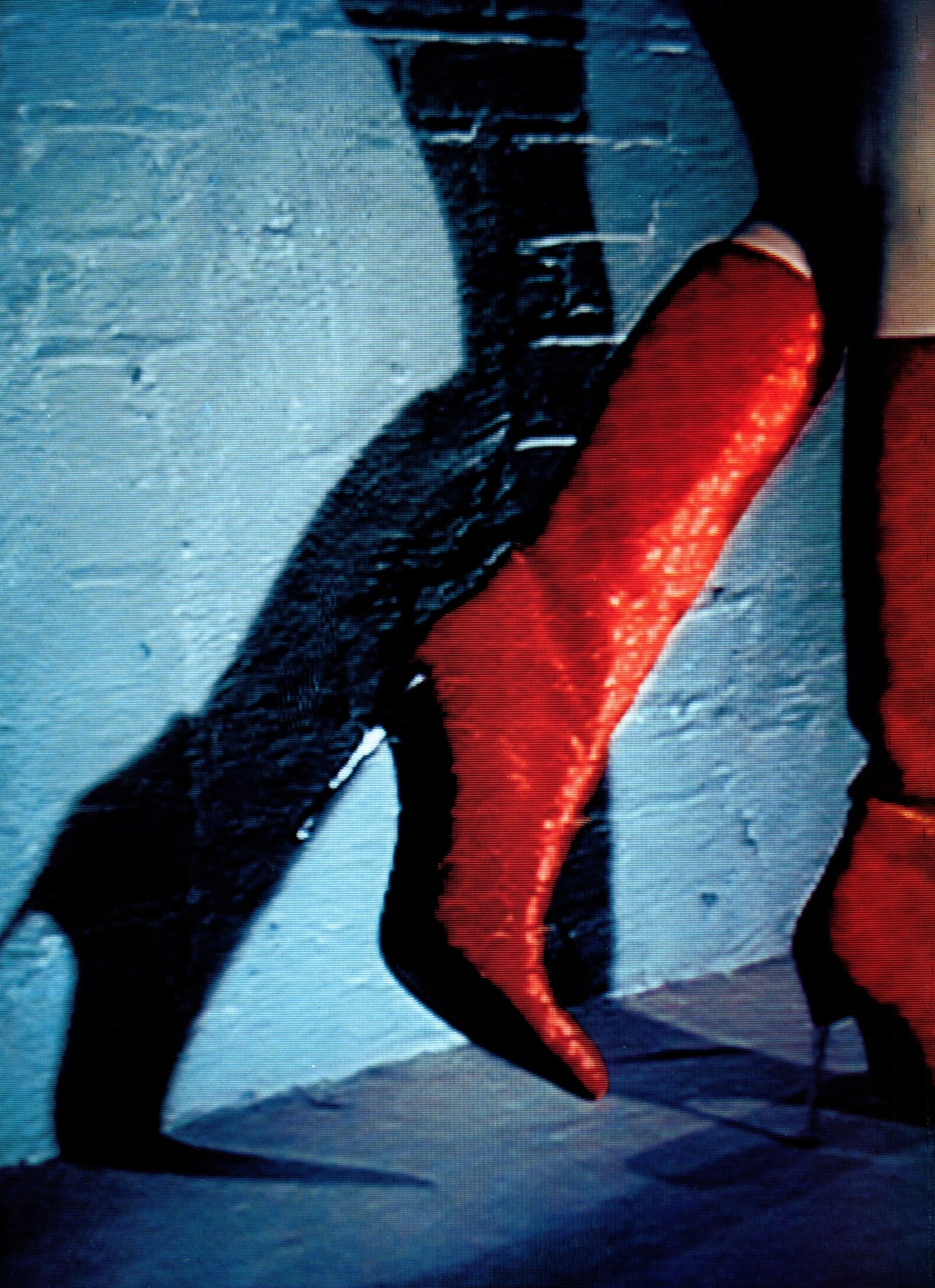 Gucci + Tom Ford FW1997 Red Velvet GG Monogram Boots (37)