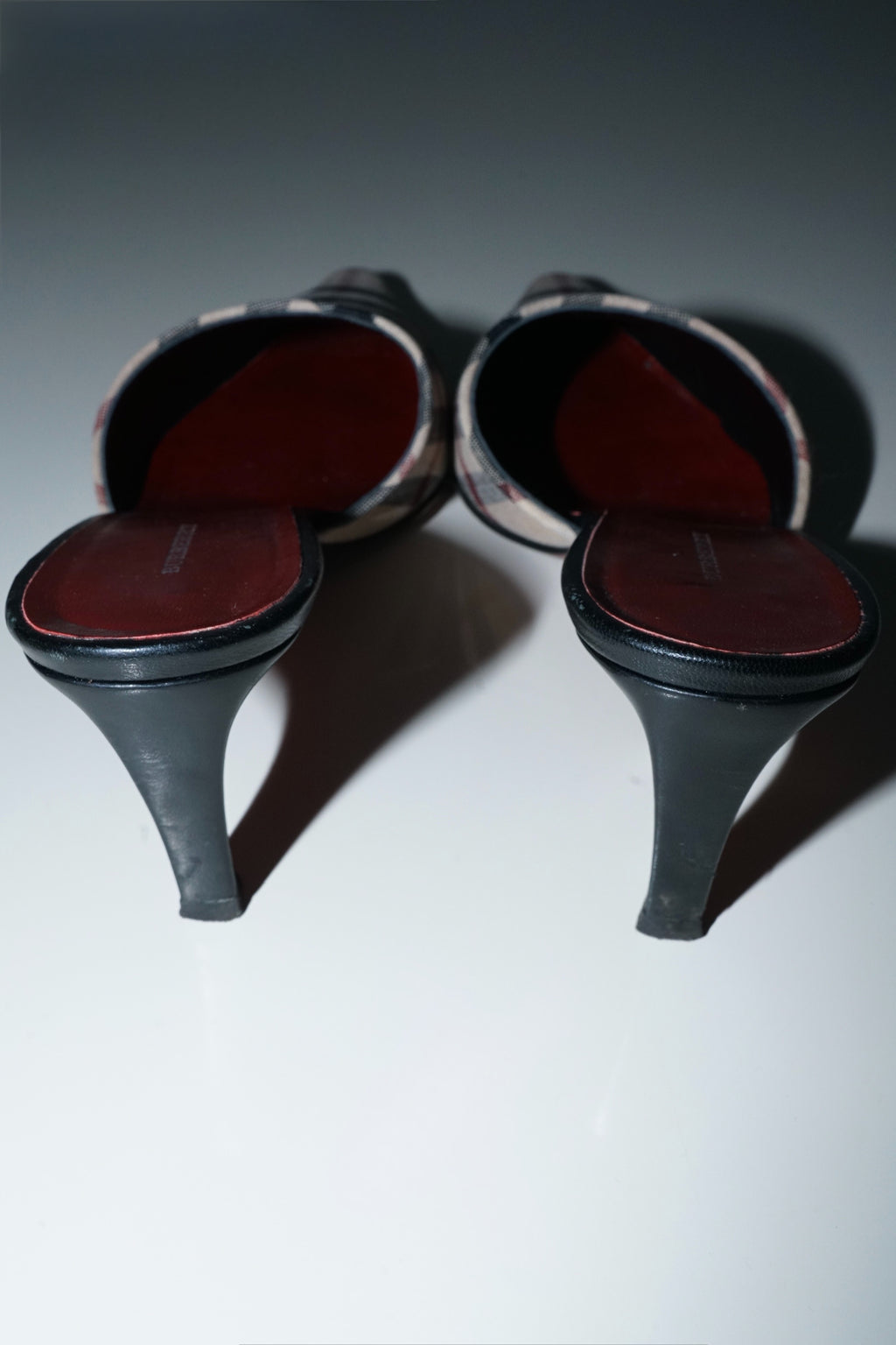 Burberry Nova Check Kitten Mules (38)
