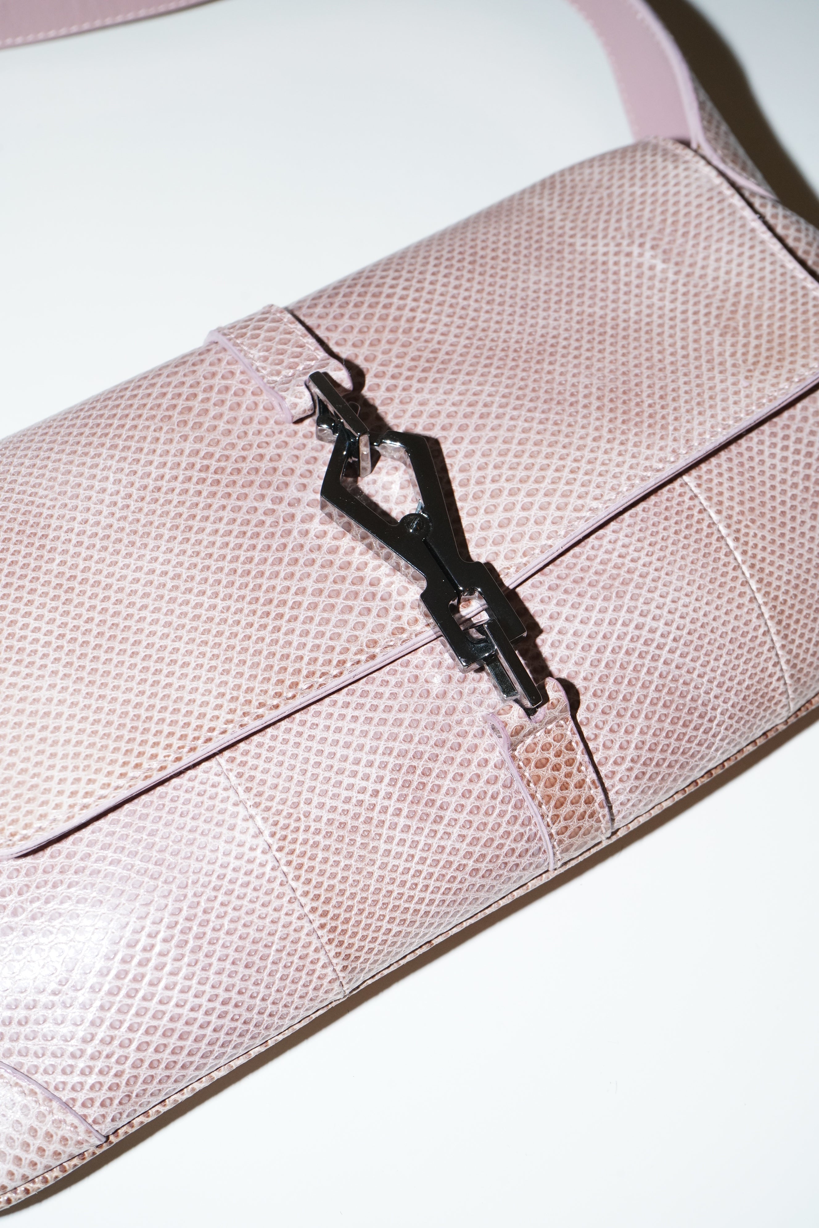 Gucci + Tom Ford Exotic Pink Snakeskin Mini Jackie Bag